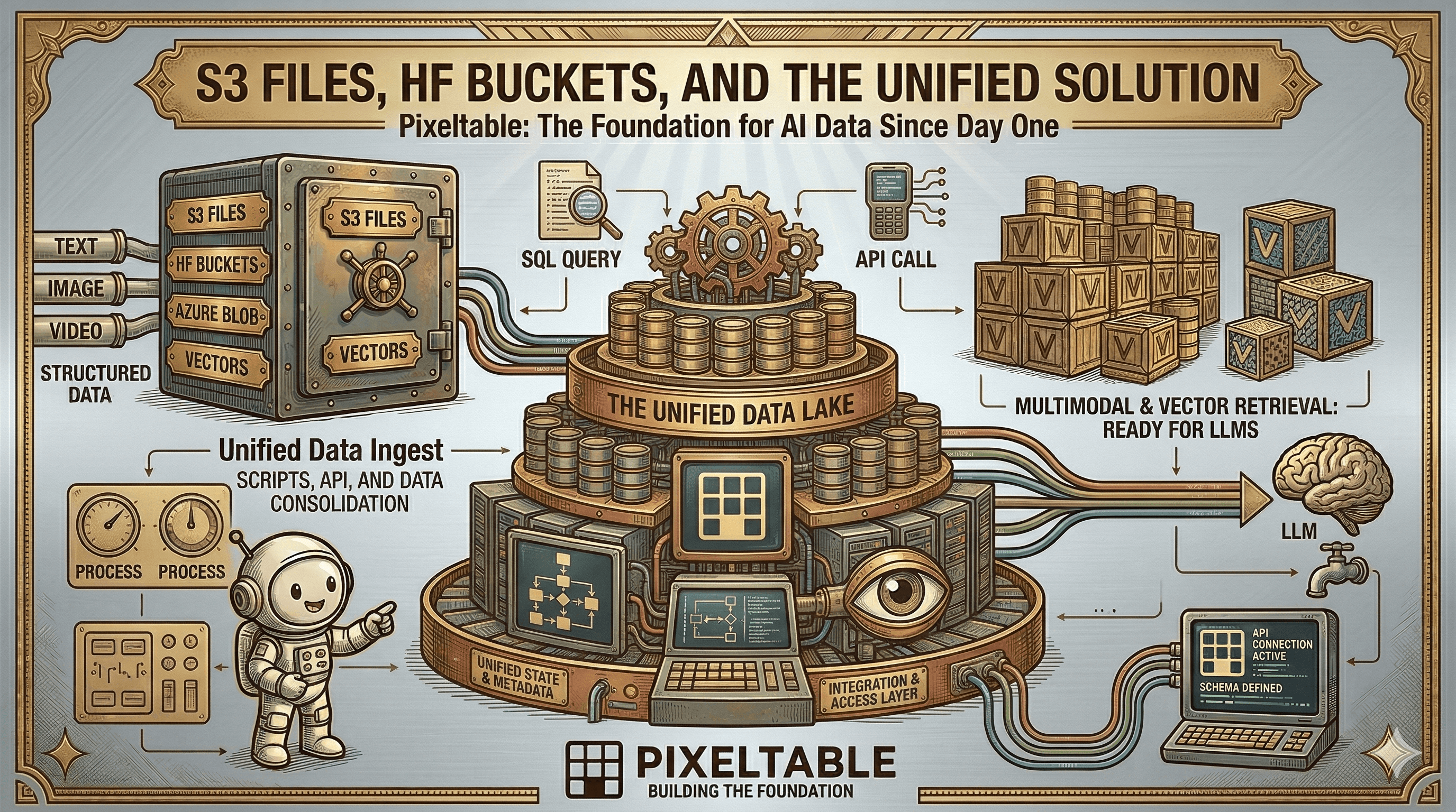 S3 Files, Hugging Face Buckets, and the Storage Problem Pixeltable Already Solved