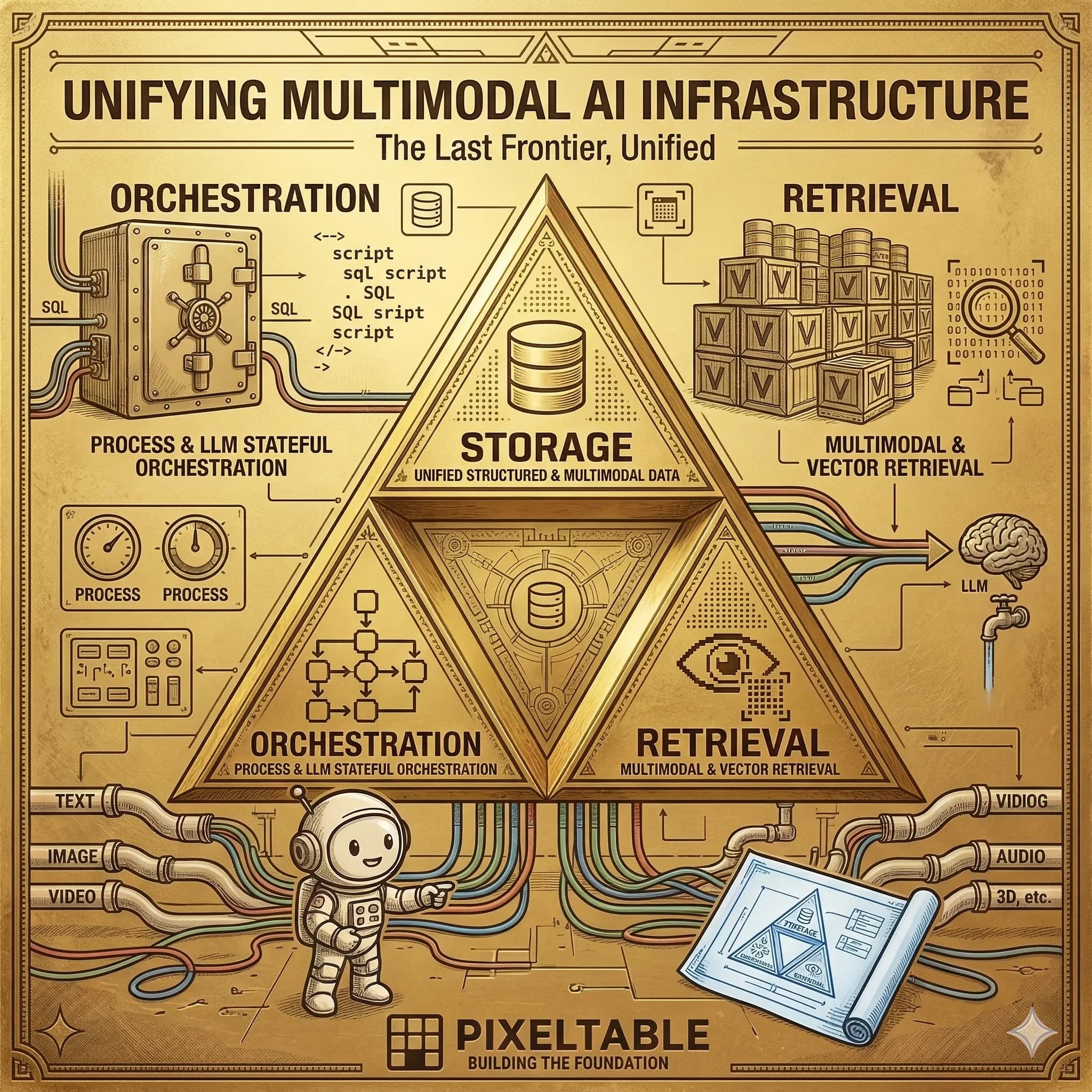 The Triforce of AI Infrastructure: Why Storage, Orchestration, and Retrieval Must Be One System