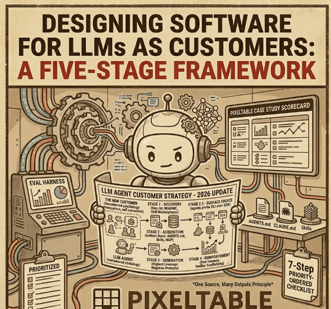 Designing Software for LLMs as Customers: A Five-Stage Framework
